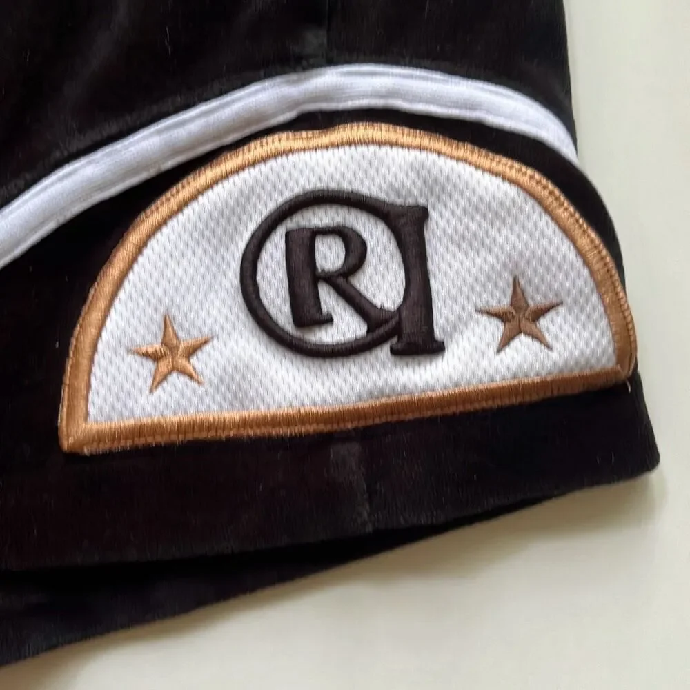 Rare Run Athletics Big Baggy Poly/Cotton Blend Velour Shorts Mens L